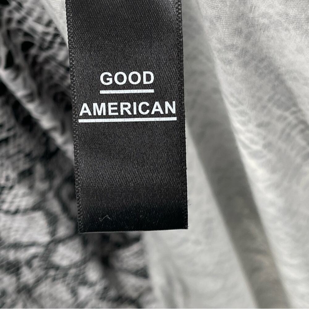 Good American The Runaround Snakeskin Print Wrap Dress Midi Size XS Mobwife - Picture 10 of 11